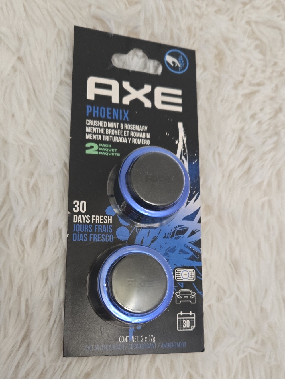 Axe Phoenix Car Air Freshener Discs - Blue